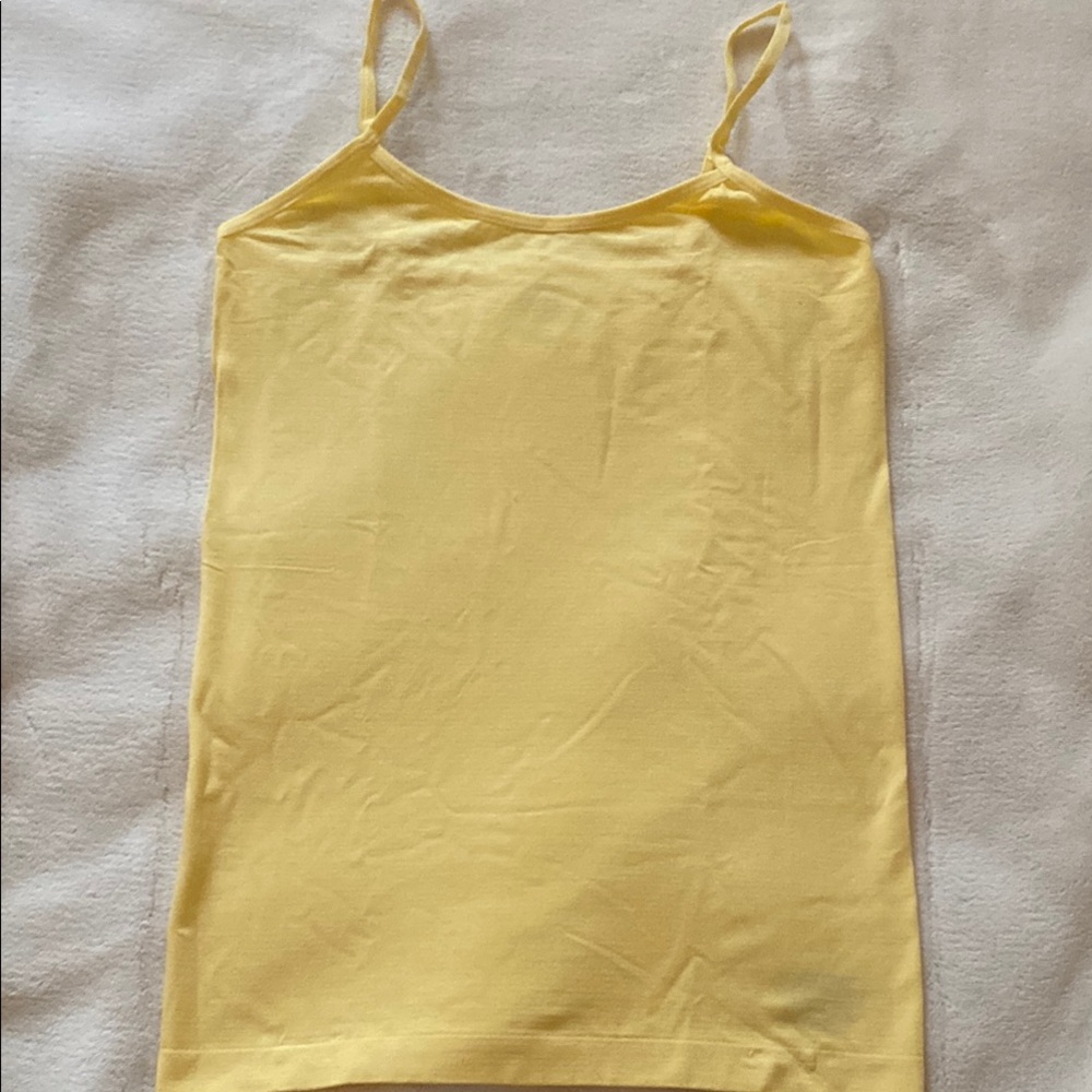Yellow Spaghetti Strap Top